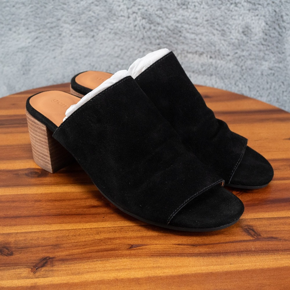NEW Gentle Souls by Kenneth Cole Women's Chas Suede Sandals Black Size 9 M
